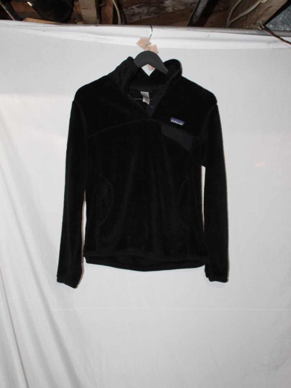 Patagonia Womens Black Fleece Snap-T Pullover - Picture 3 of 6
